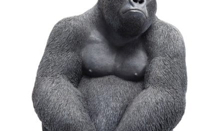 Dekoration Figur Monkey Gorilla Side Mellem