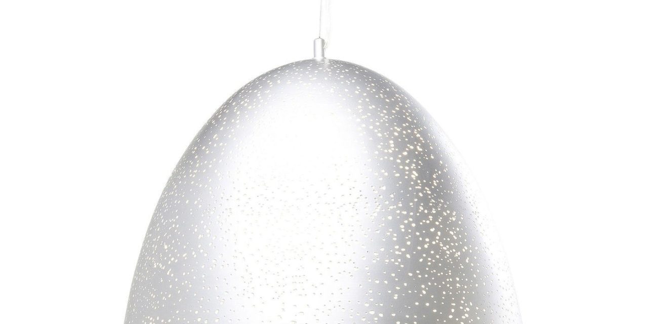 Loftslampe Firmamento Egg Sølv Ø49 cm