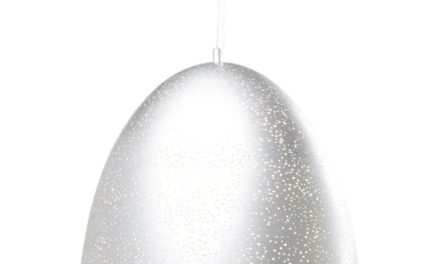 Loftslampe Firmamento Egg Sølv Ø49 cm