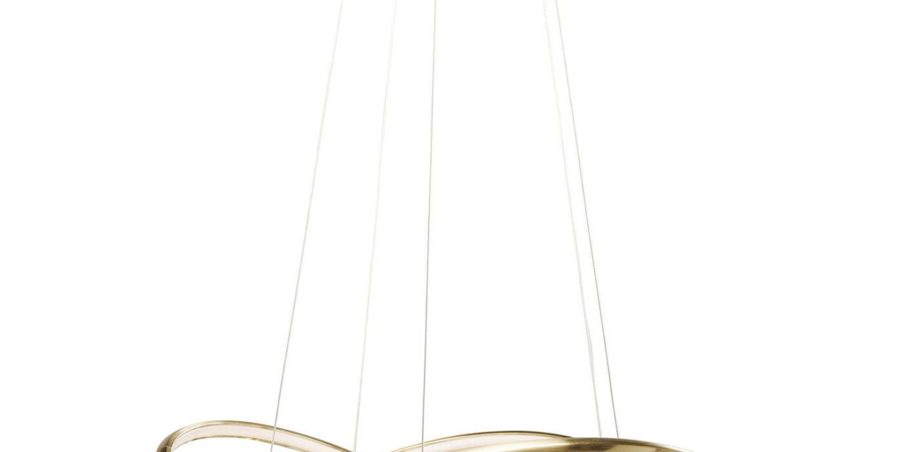 Loftlampe Saturn LED Guld Stor