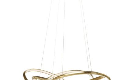 Loftlampe Saturn LED Guld Stor