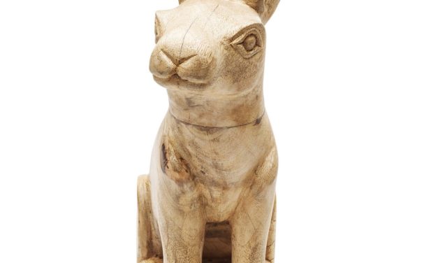 Dekoration Figur Bunny Wood