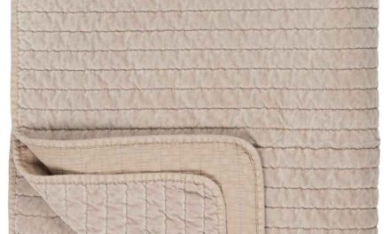 IB LAURSEN Quilt sengetæppe – beige velour