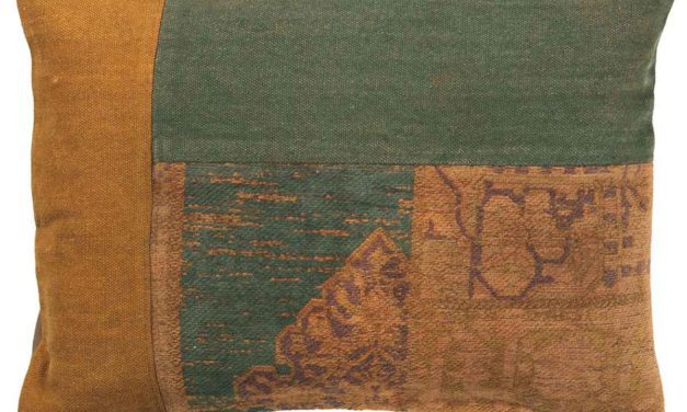 IB LAURSEN Pudebetræk – rustik brun og grøn