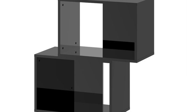 Shape reol – sort højglans