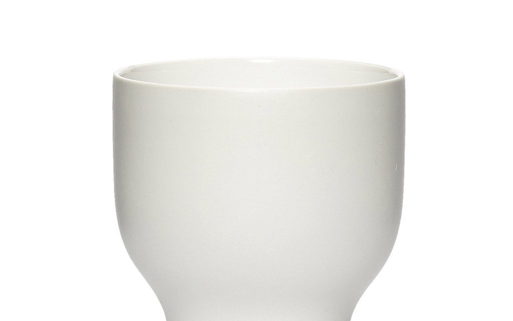 HÜBSCH Krus i porcelæn, hvid, small