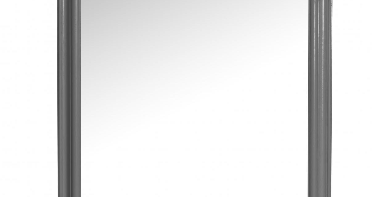 Minette vægspejl – grå (87×57)