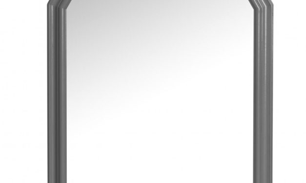 Minette vægspejl – grå (87×57)