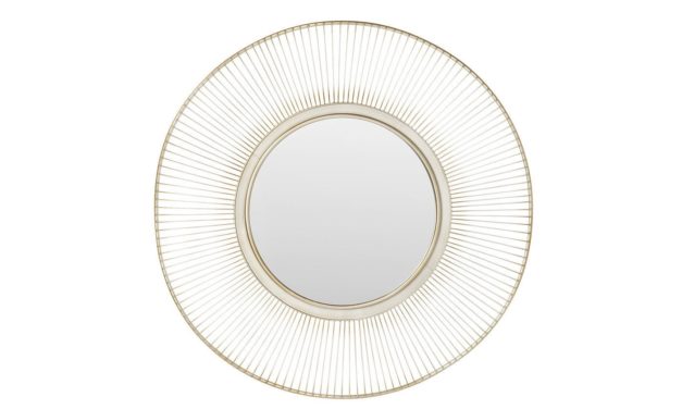 Spejl Sun Storm Antique Silver Ø 93 cm