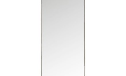 Spejl Curve Rektangulær Rustfrit Stål 200 x 70 cm