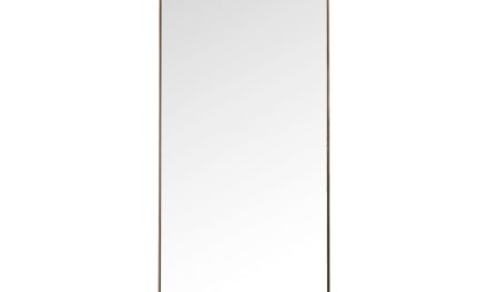 Spejl Curve Rectangular Kobber 200 x 70 cm