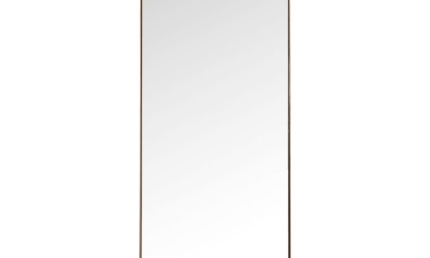 Spejl Curve Rectangular Kobber 200 x 70 cm