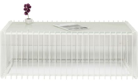 Sofabord Wire Rektangulær Hvid 115 x 57 cm