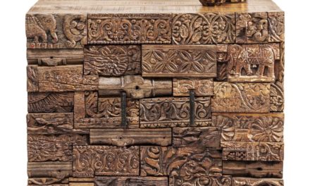 KARE DESIGN Skænk, Shanti Surprise Puzzle Natur 2 Døre