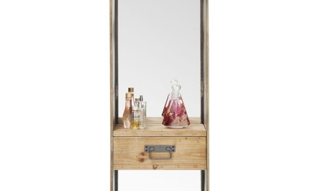 Spejl Curve Drawer 120 x 36 cm