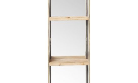 Spejl Curve Shelves 120 x 36 cm