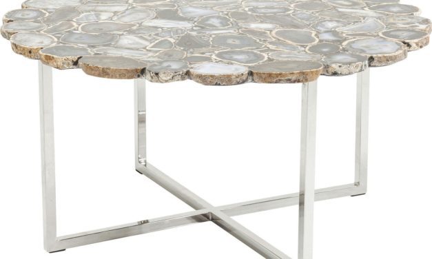 Sofabord Tesoro Blue Ø80 cm