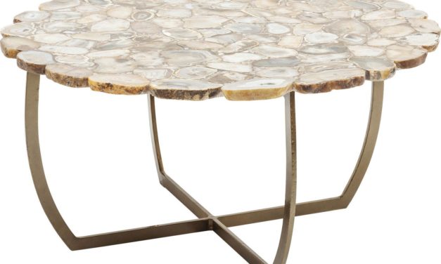 Sofabord Tesoro Beige Ø80 cm