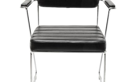 Stol med armlæn Dottore Sort