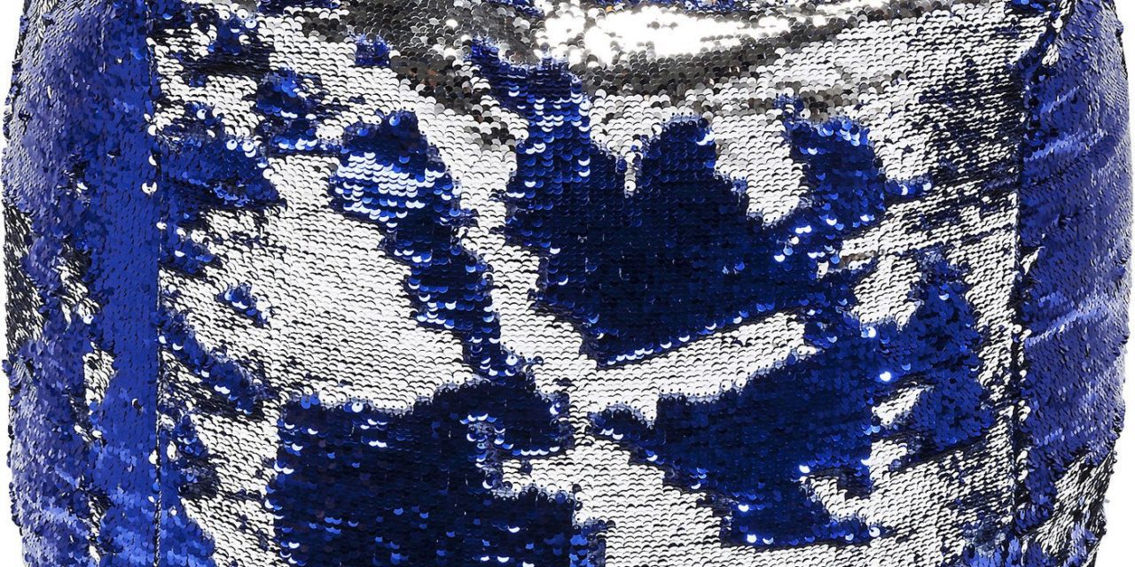 Puf Disco Queen Blå-Sølv 45 x 45 cm