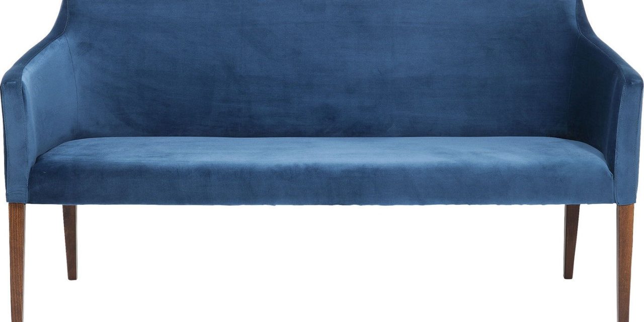 Polstret Sofabænk Mode Velvet Petrol