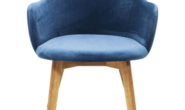 Stol med armlæn Lady Velvet perol