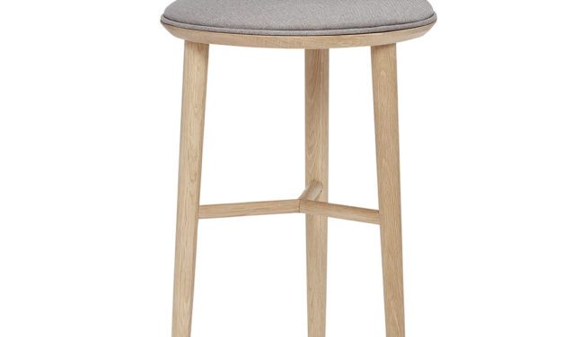 H&Uuml;BSCH Barstol m/hynde, træ, natur