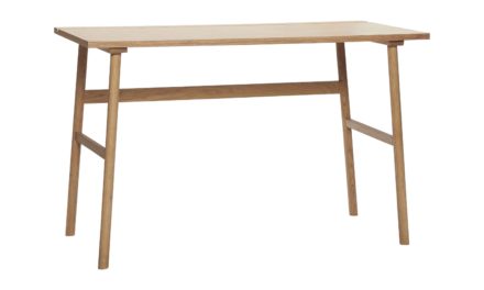 HÜBSCH skrivebord – egetræsfinér