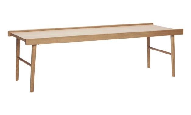 H&Uuml;BSCH sofabord – egetræsfin&eacute;r m. kant