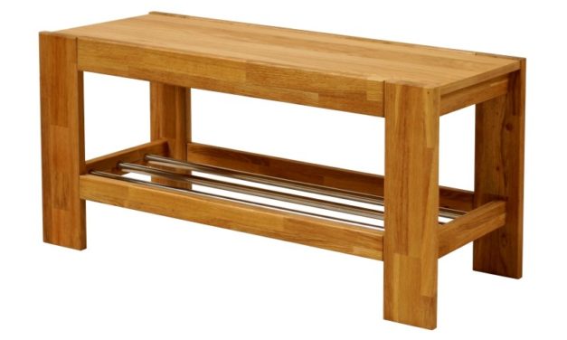 RIVA skobænk med metalrør, Natur