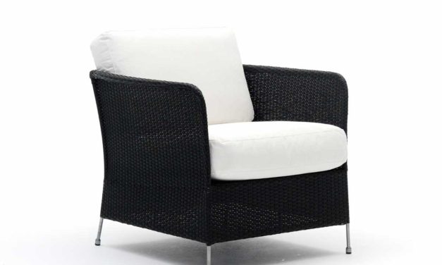 SIKA DESIGN Orion loungestol inkl. hynde – Sort