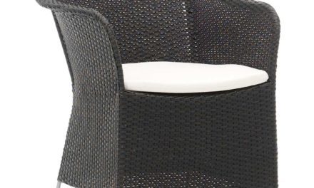 SIKA DESIGN Athene Havestol inkl. hynde – Sort