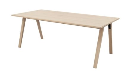 MISO spisebord – egetræ, m. udtræk (200×100)