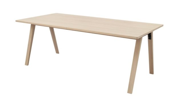 MISO spisebord – egetræ, m. udtræk (200×100)