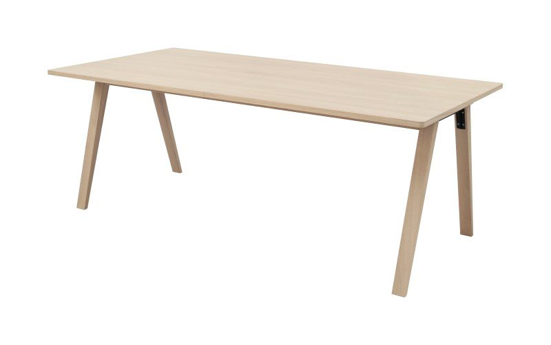 MISO spisebord – egetræ, m. udtræk (200×100)