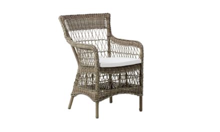 SIKA DESIGN Marie havestol m/armlæn inkl. hynde – Antik