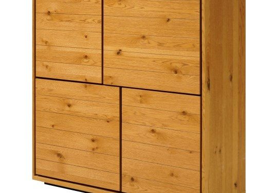 DALLAS træ skab med 4 låger