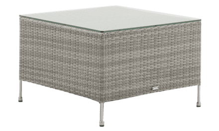 SIKA DESIGN Orion sidebord m/glasplade – Teak grå