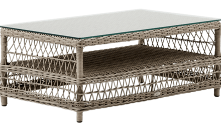 SIKA DESIGN Hazel havebord m/glasplade – Antik