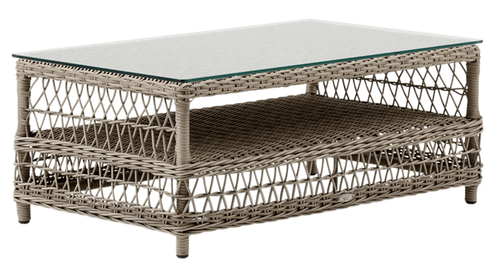 SIKA DESIGN Hazel havebord m/glasplade – Antik