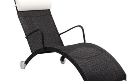 SIKA DESIGN Helena solstol inkl. hynde til hoved – Sort