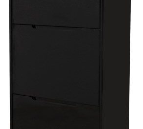 CHESS skoskab med 3 rum, Sort højglans