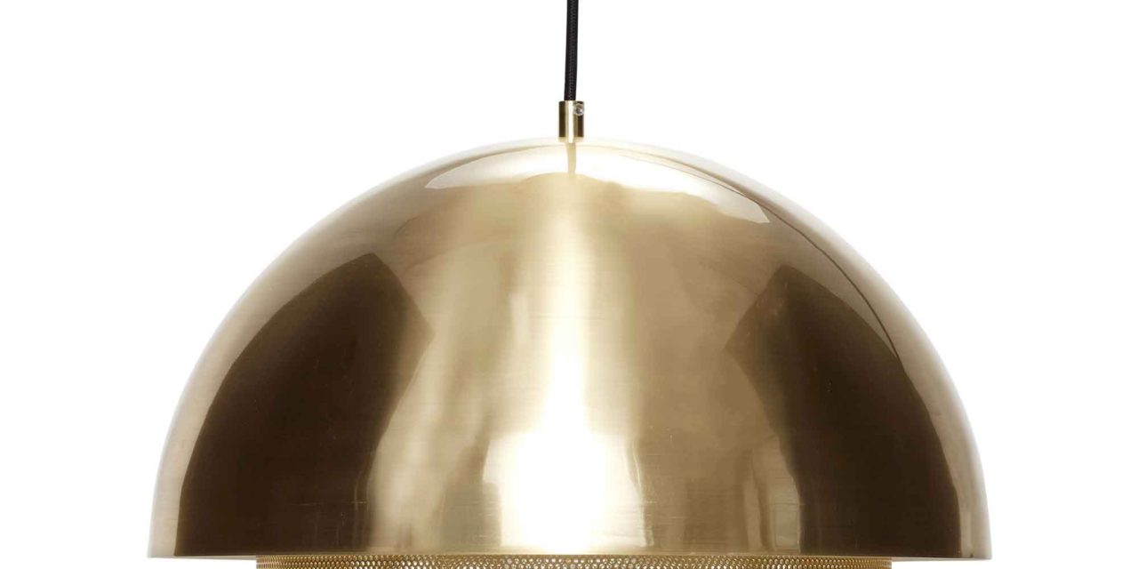 HÜBSCH loftlampe – messing, metal