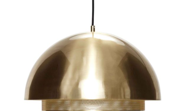 H&Uuml;BSCH loftlampe – messing, metal