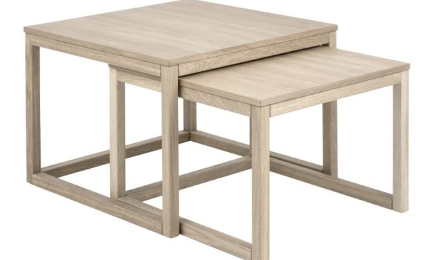 Cornus sofabordssæt – egetræ (sæt &agrave; 2 stk)