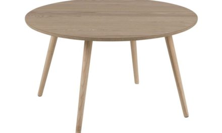 Stafford sofabord – asketræ/gummitræ, rund (Ø80)