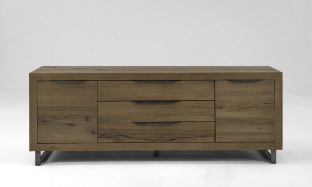 BODAHL Manhattan skænk – Desert eg, m. 2 låger og 3 skuffer