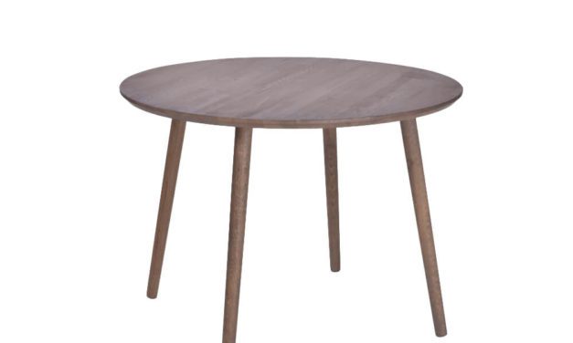 BY TIKA Bamble spisebord – røget eg, rundt (Ø100)