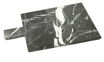 Marmor skærebræt sort.