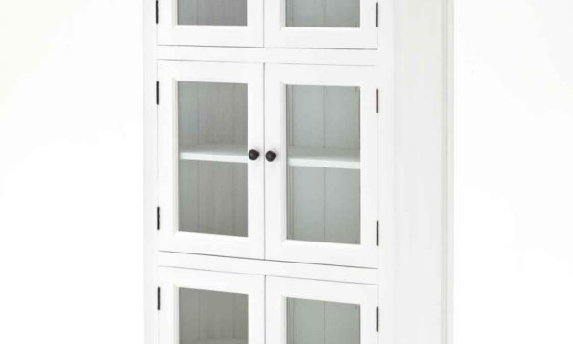 NOVASOLO Halifax Vitrineskab i 3 sektioner med 6 låger